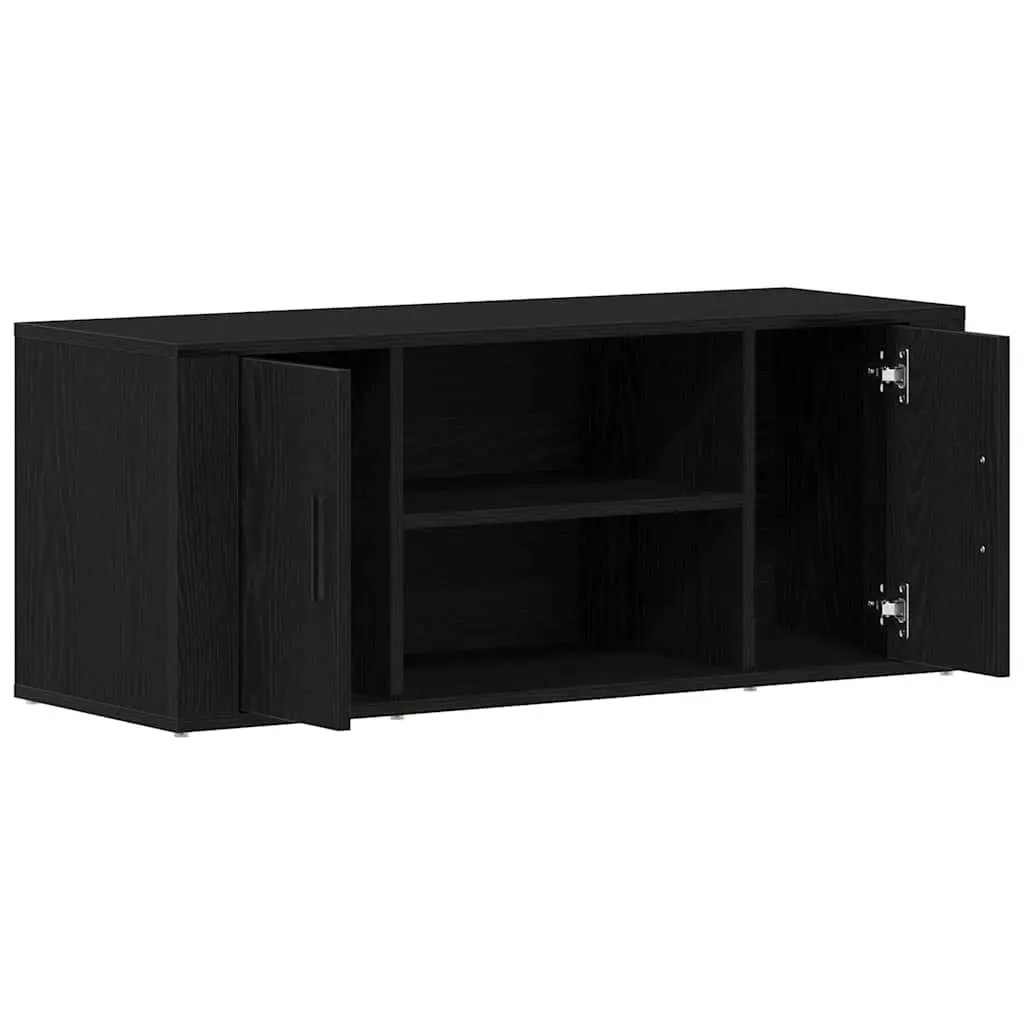 TV Cabinet in Black Oak 100x35x40cm