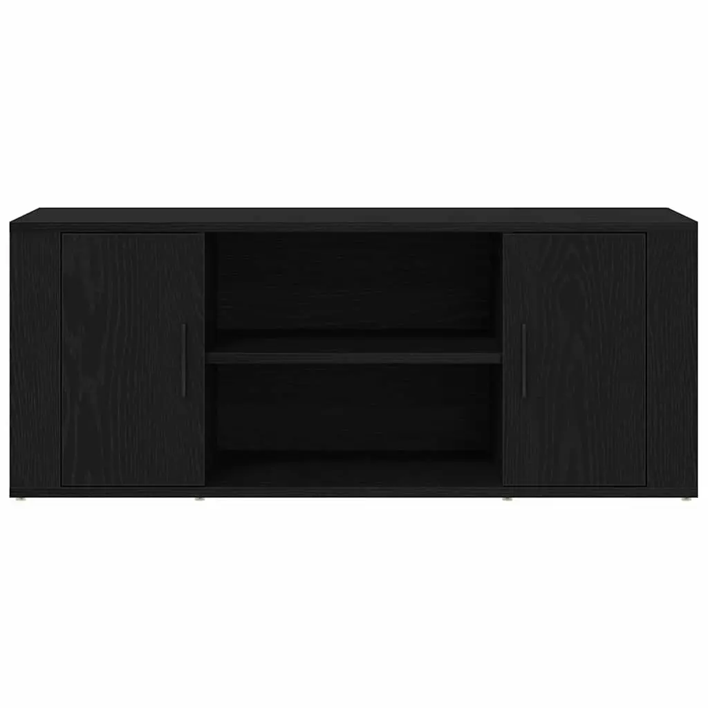 TV Cabinet in Black Oak 100x35x40cm