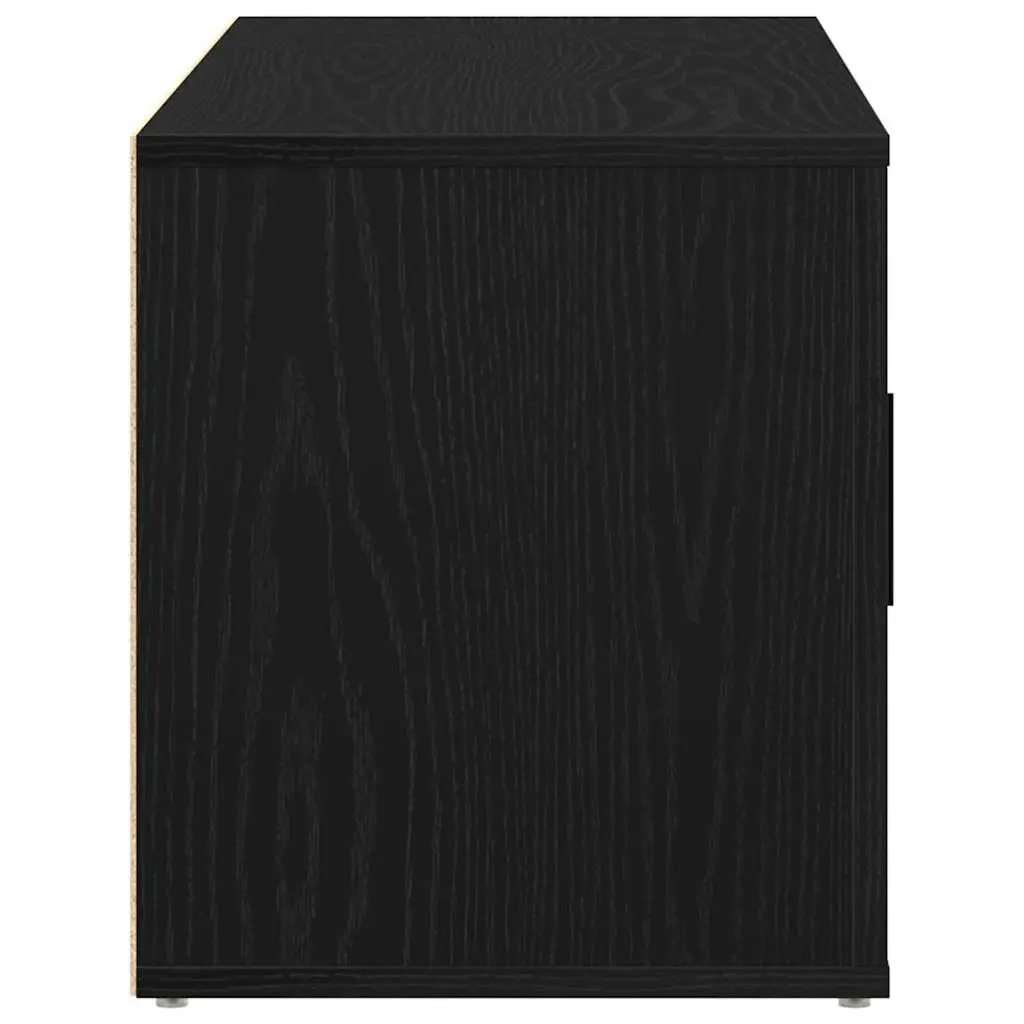 TV Cabinet in Black Oak 100x35x40cm
