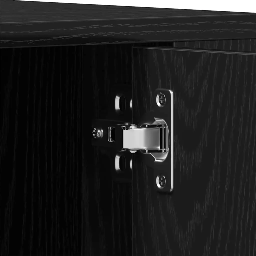 TV Cabinet in Black Oak 100x35x40cm