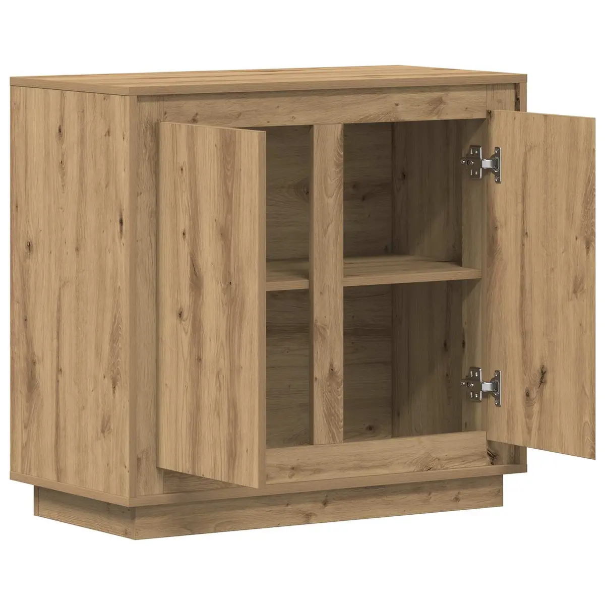 Sideboard Storage Buffet Cabinet Engineered Wood Brown 80x40x75 cm
