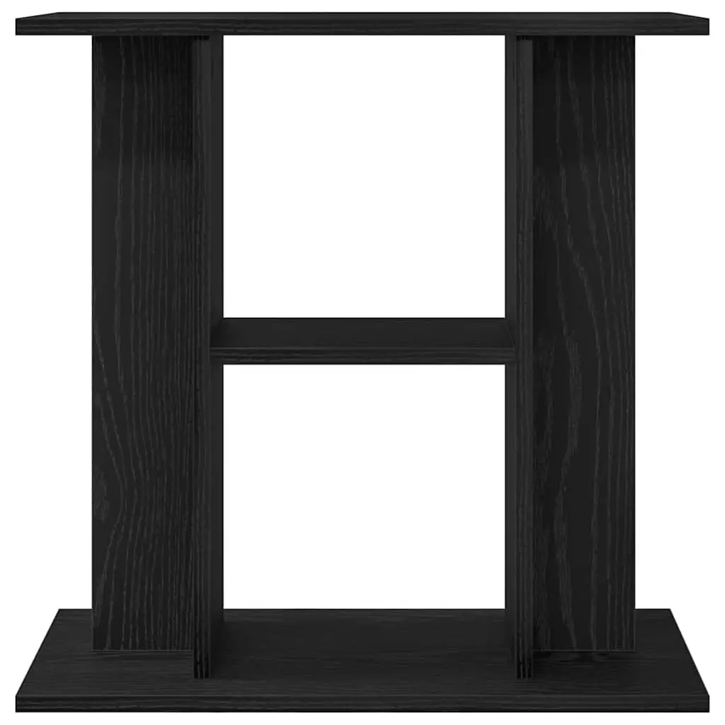 Aquarium Stand 3-Tier Fish Tank Display Cabinet 60W x 30D x 60H cm Black Oak
