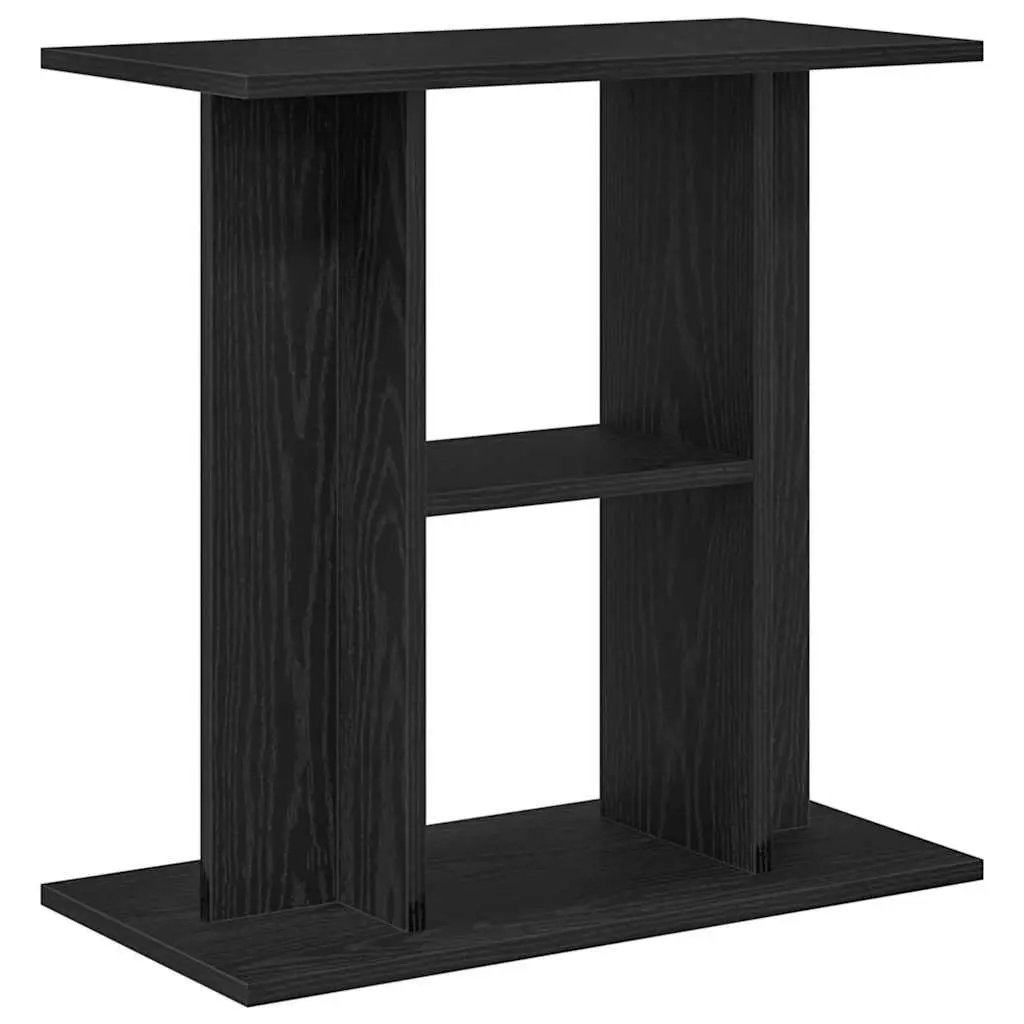 Aquarium Stand 3-Tier Fish Tank Display Cabinet 60W x 30D x 60H cm Black Oak