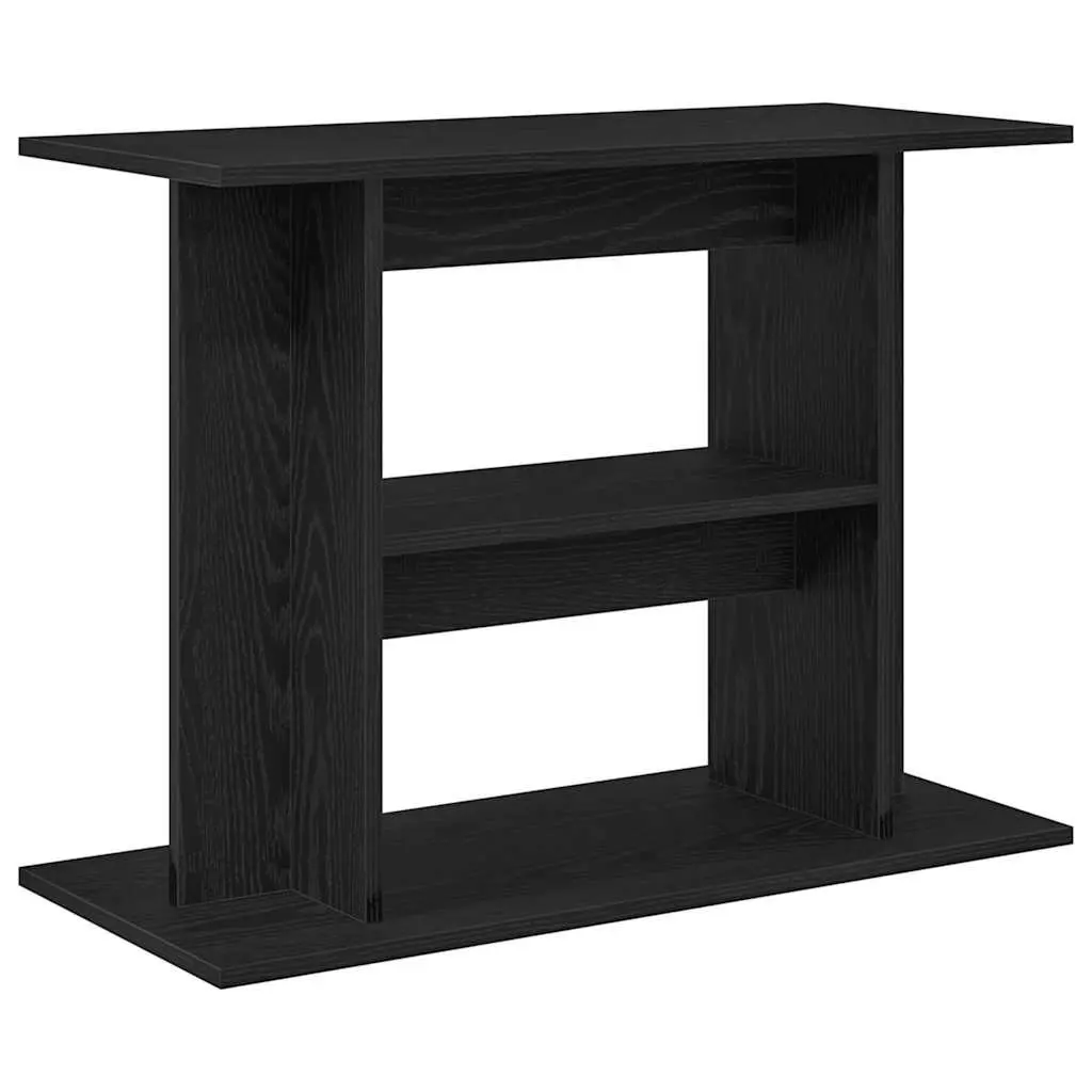 Aquarium Stand 3-Tier Storage Display Cabinet Fish Tank Support Black