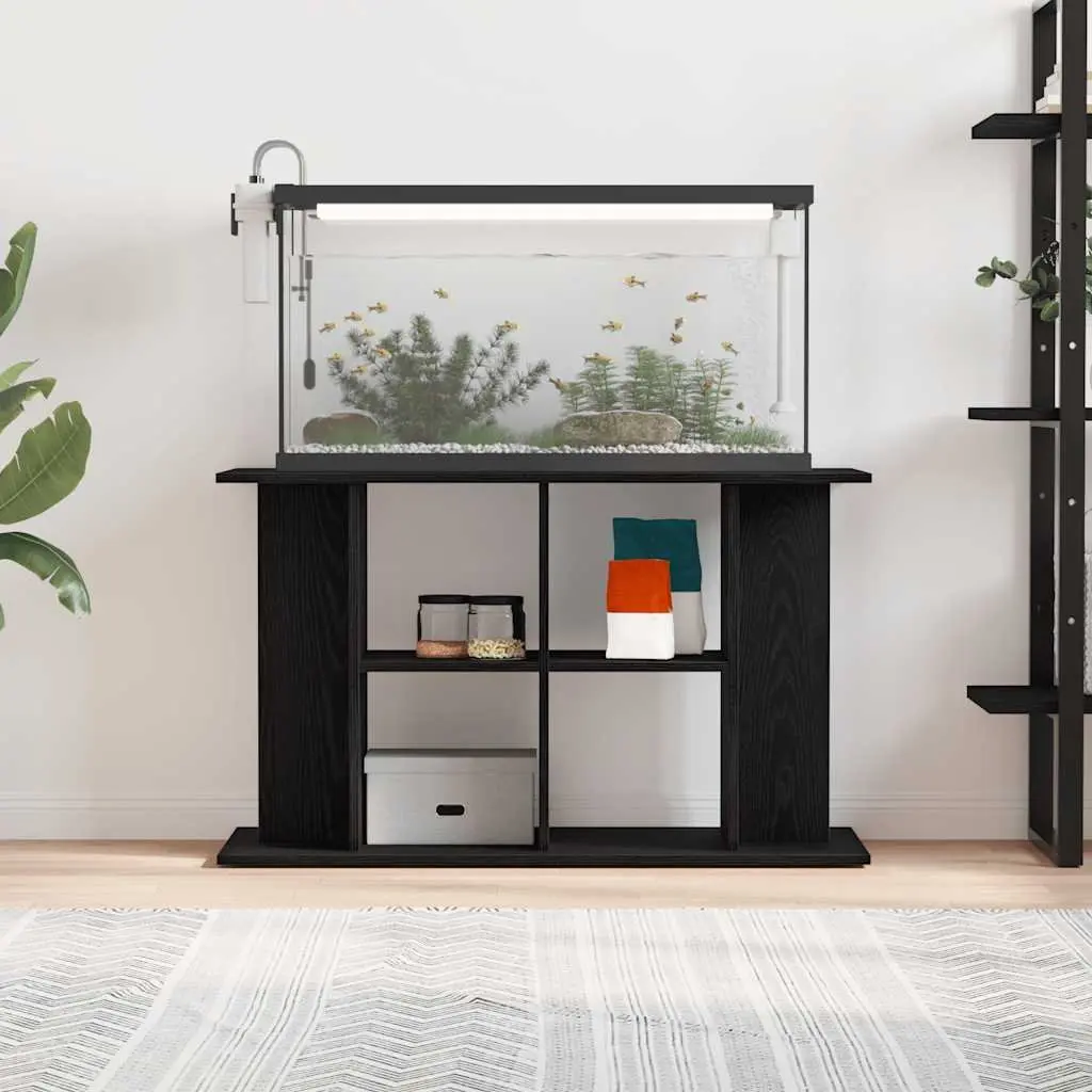 Aquarium Stand Fish Tank Cabinet Storage Display 100 x 40 x 60 cm Engineered Wood Black
