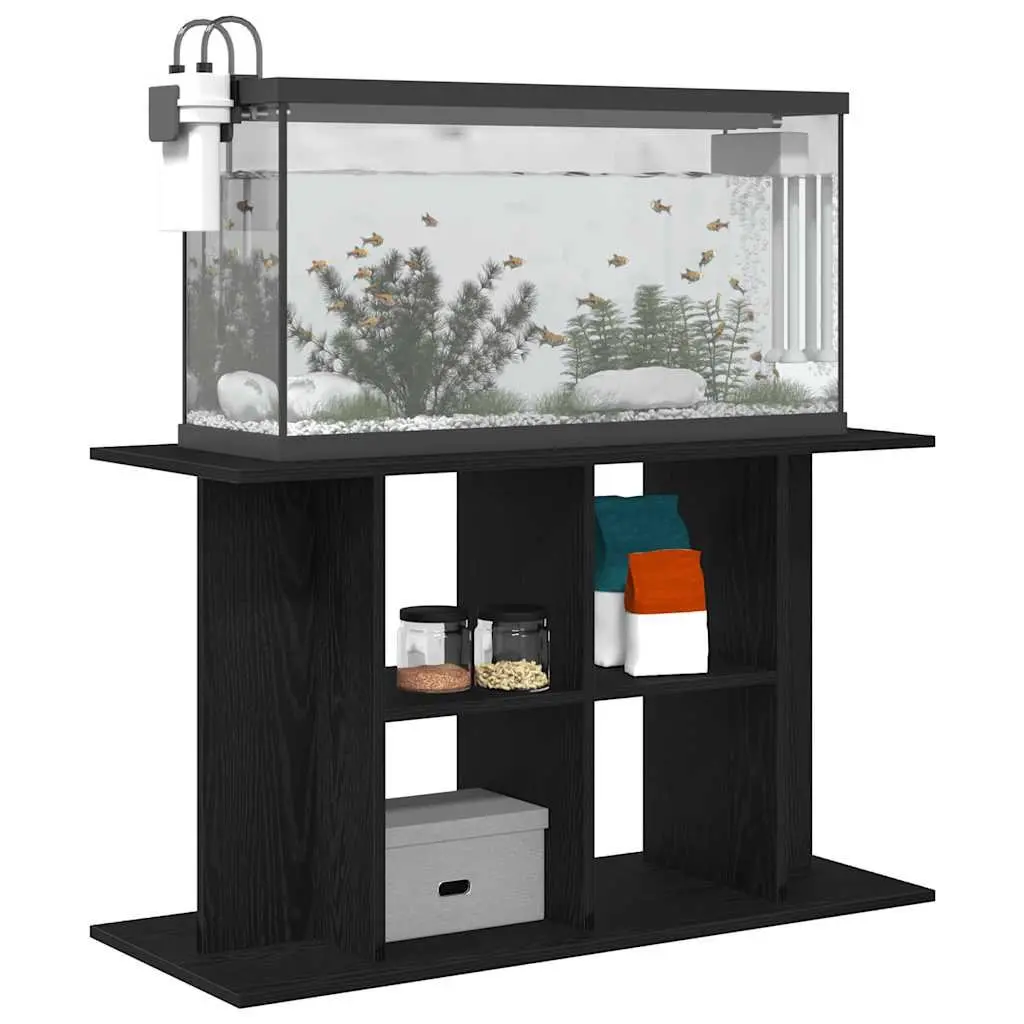 Aquarium Stand Fish Tank Cabinet Storage Display 100 x 40 x 60 cm Engineered Wood Black
