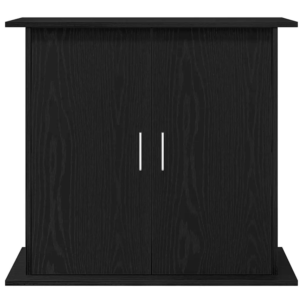 Black Oak Aquarium Stand with Storage Compartments