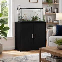 Reliable Black Oak Aquarium Stand for Peace of Mind