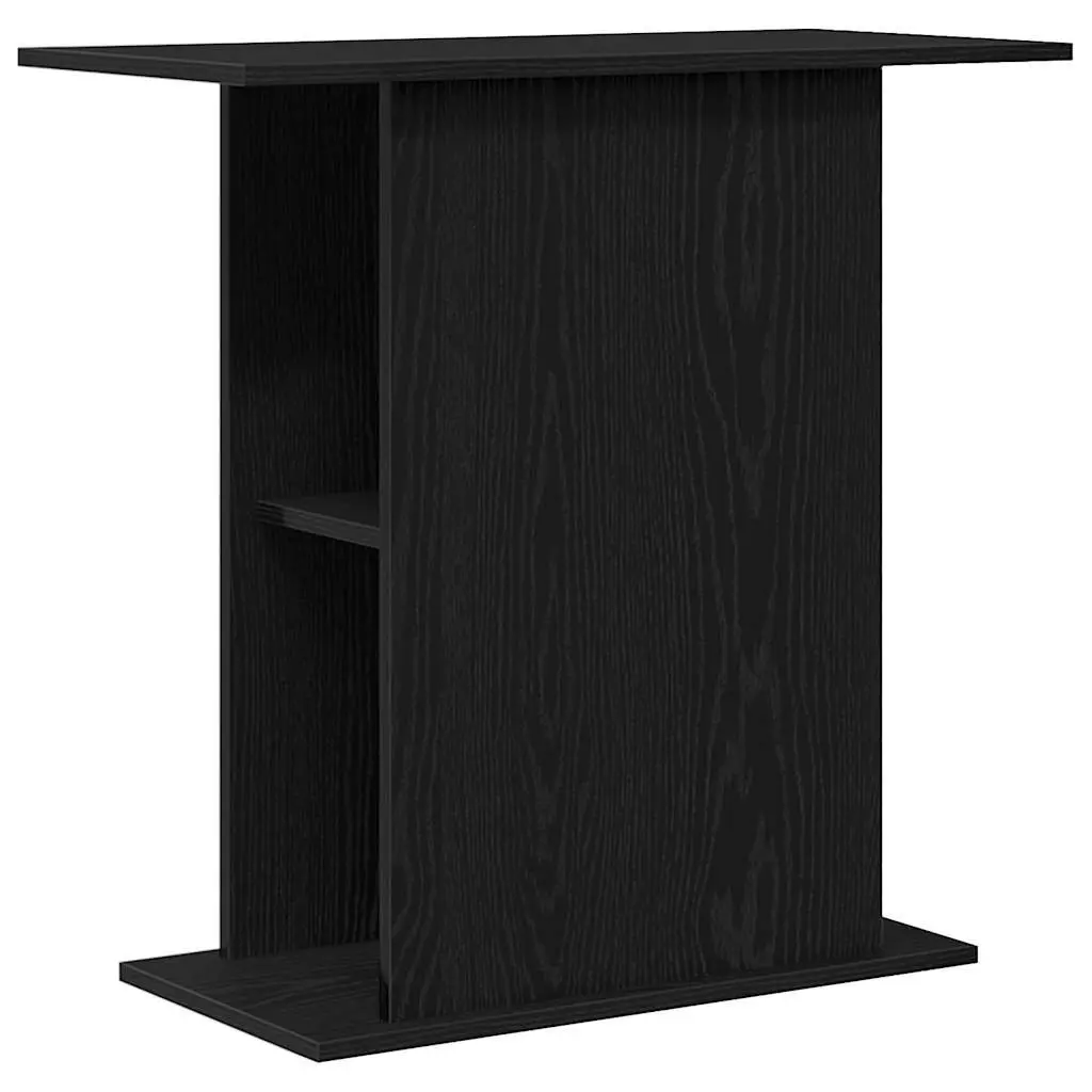 Aquarium Stand Fish Tank Display Cabinet Storage Organizer Black Oak