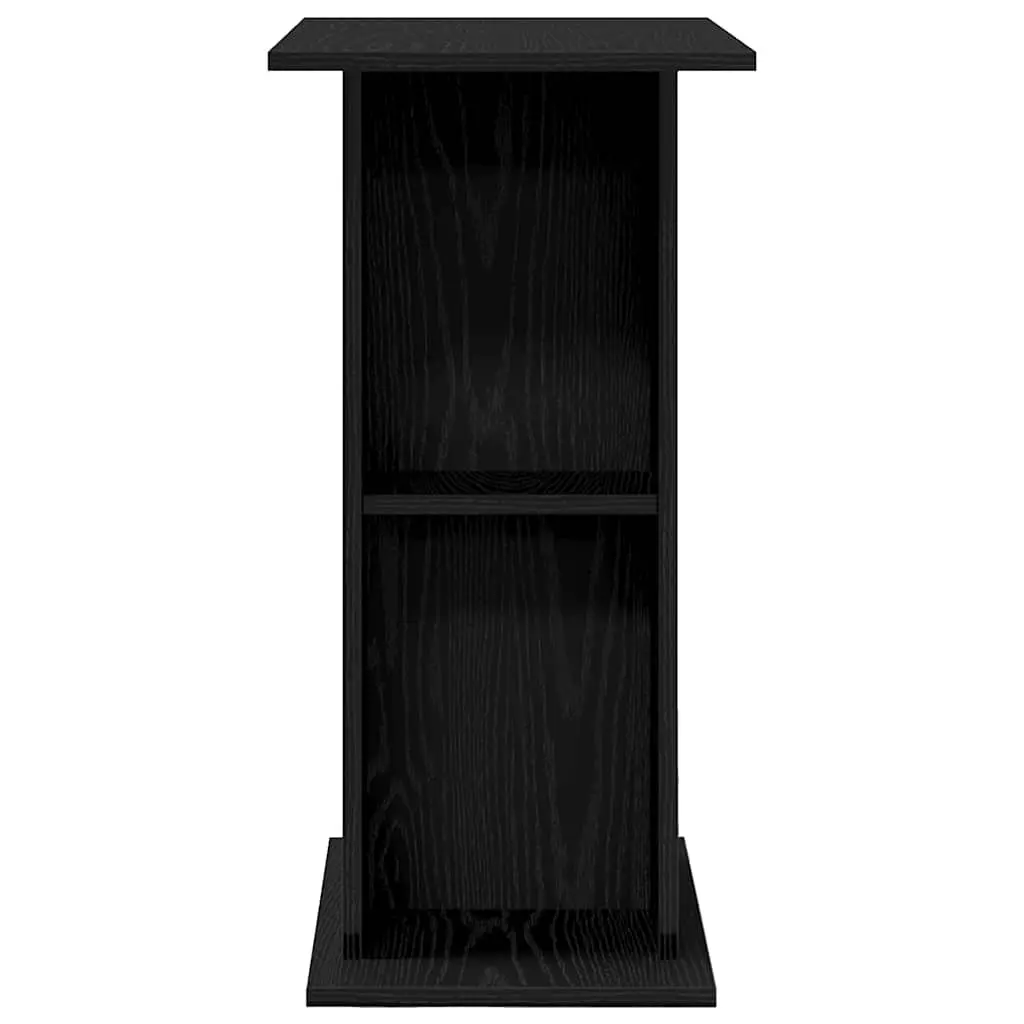 Aquarium Stand Fish Tank Display Cabinet Storage Organizer Black Oak