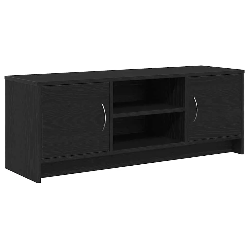 Black Oak TV Cabinet 102x30x37.5cm with Ample Storage
