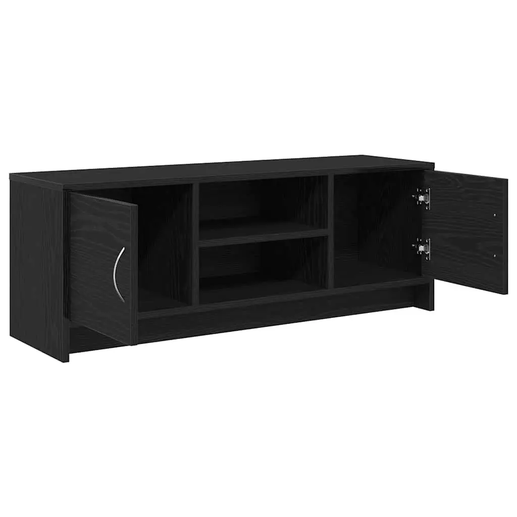Black Oak TV Cabinet 102x30x37.5cm with Ample Storage