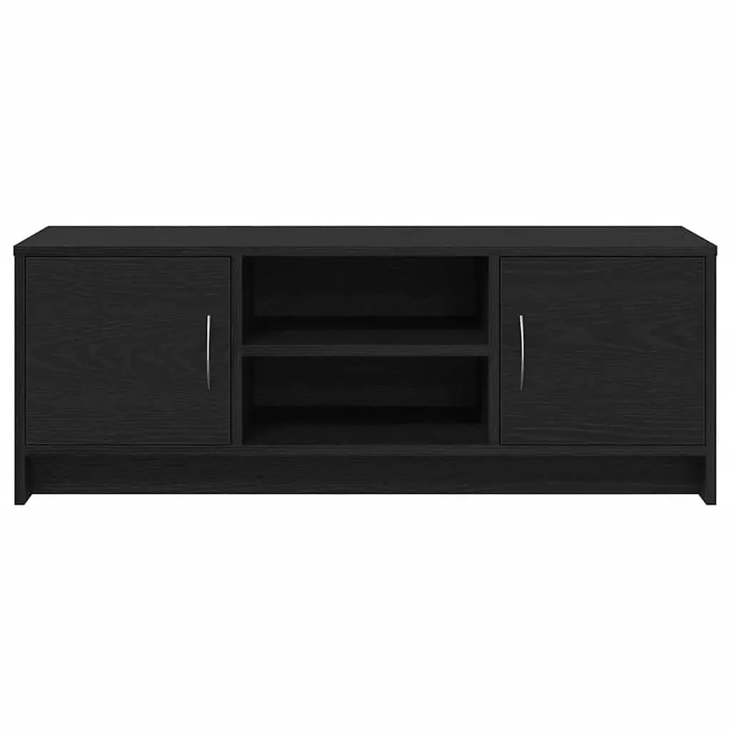 Black Oak TV Cabinet 102x30x37.5cm with Ample Storage