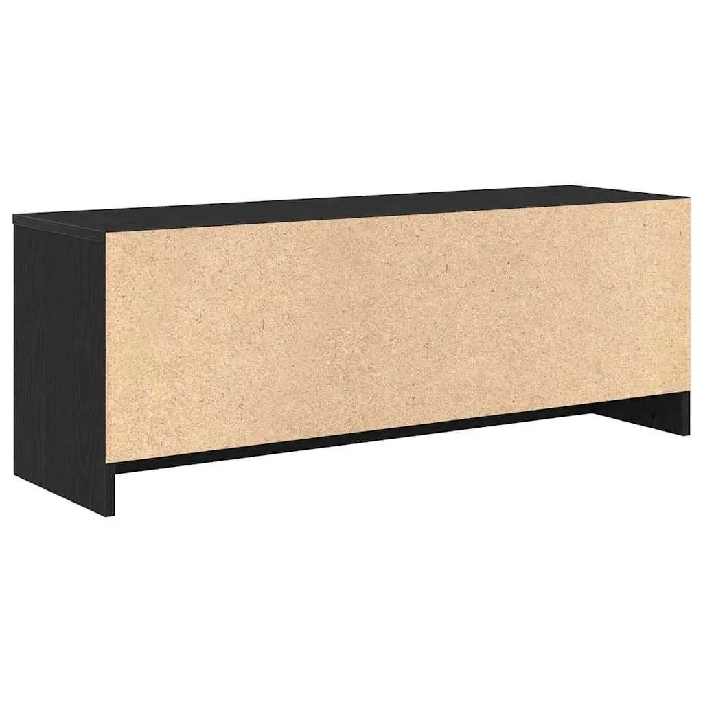 Black Oak TV Cabinet 102x30x37.5cm with Ample Storage