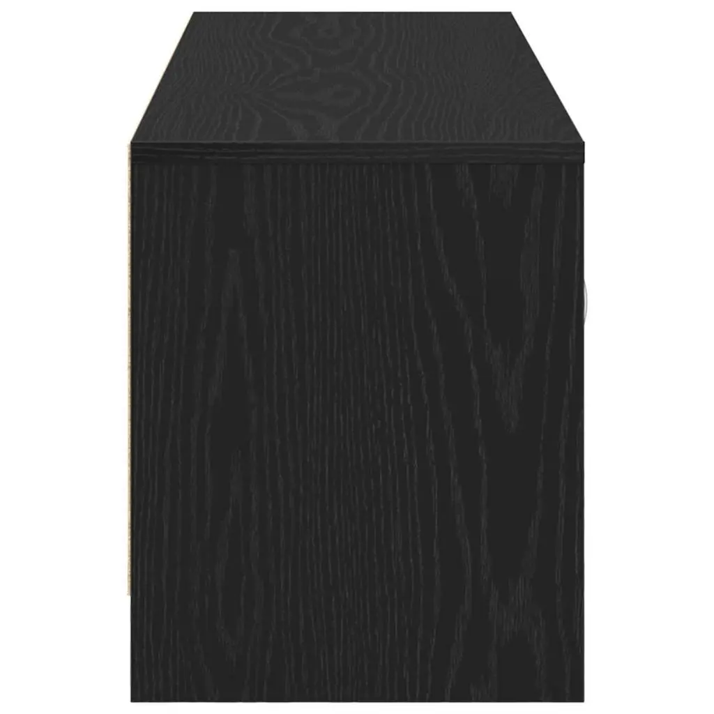 Black Oak TV Cabinet 102x30x37.5cm with Ample Storage