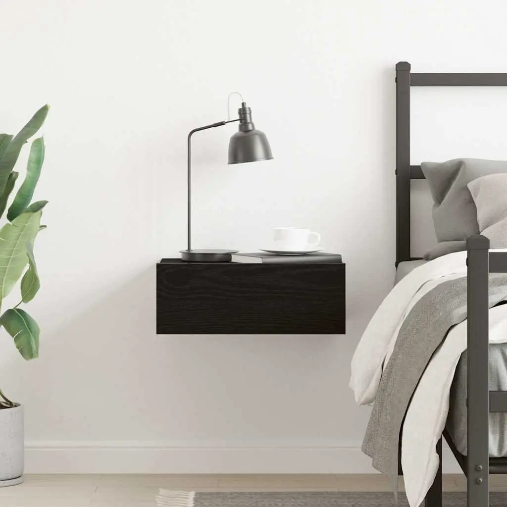 Floating Nightstand with Storage Space