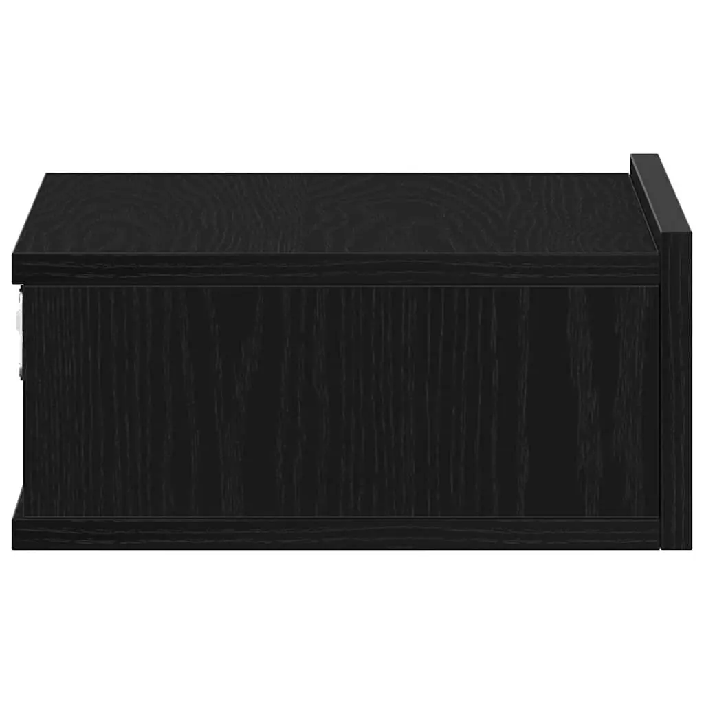 Floating Bedside Table Wall-Mounted Nightstand Storage Cabinet Engineered Wood