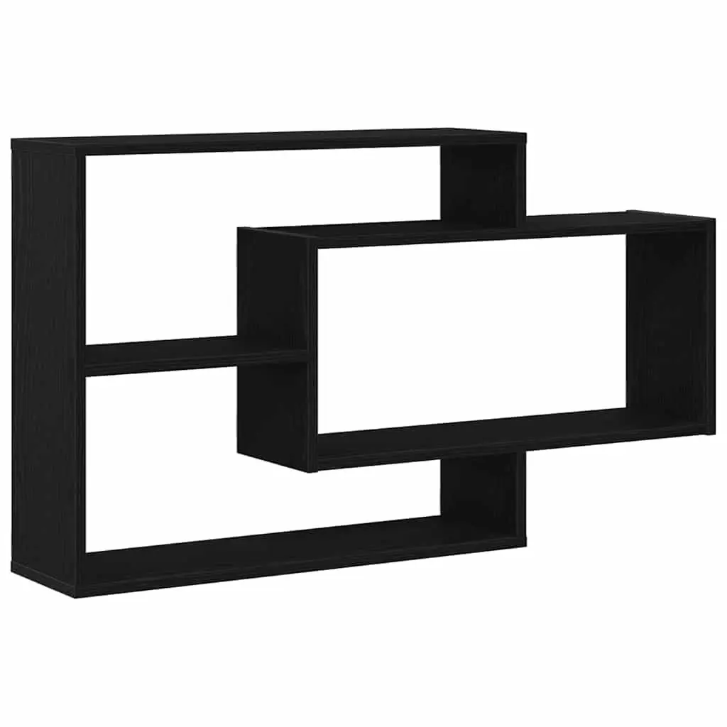 Black Oak Floating Shelf for Smart Storage Solutions