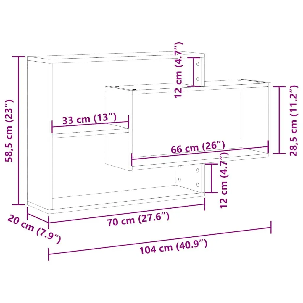 Black Oak Floating Shelf for Smart Storage Solutions