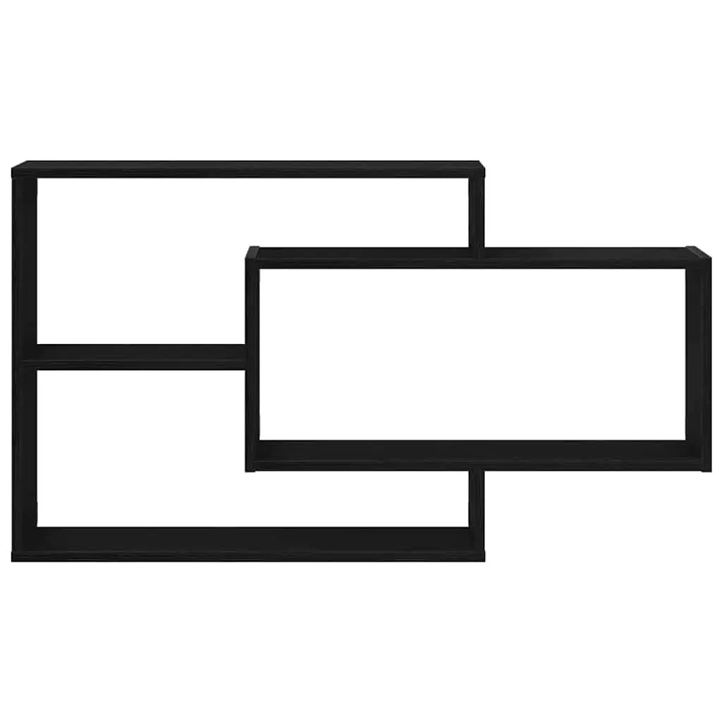 Black Oak Floating Shelf for Smart Storage Solutions