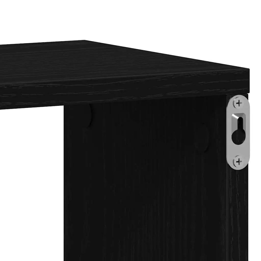 Black Oak Floating Shelf for Smart Storage Solutions
