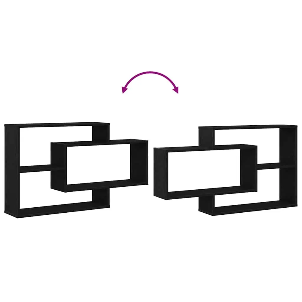 Black Oak Floating Shelf for Smart Storage Solutions