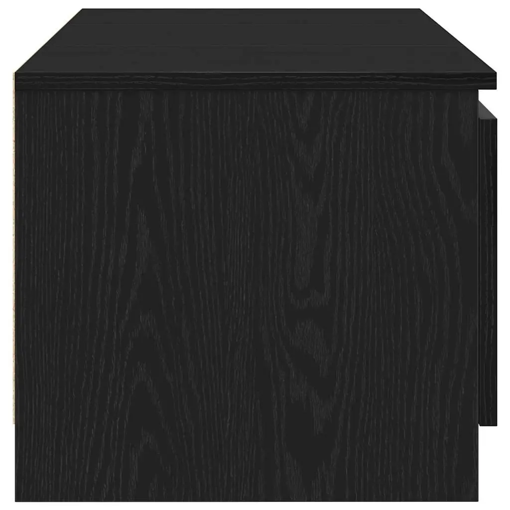 Black Oak TV Cabinet with Ample Storage
