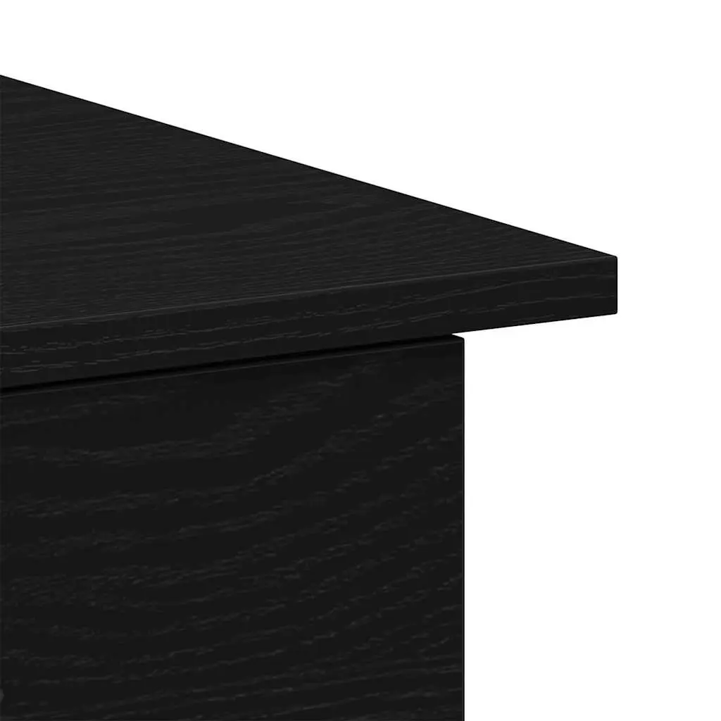 Engineered Wood Desk Modern Home Office Compact 100x50x76cm Black