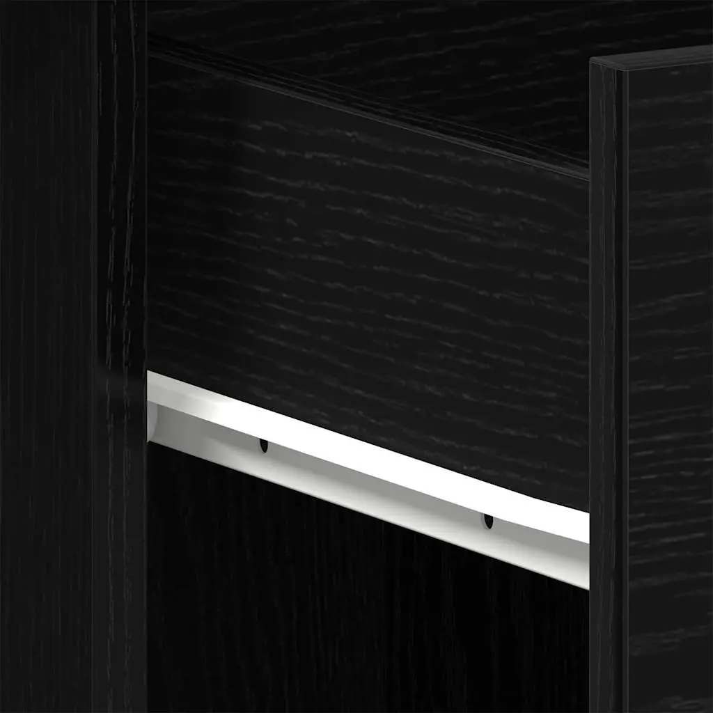 Engineered Wood Desk Modern Home Office Compact 100x50x76cm Black