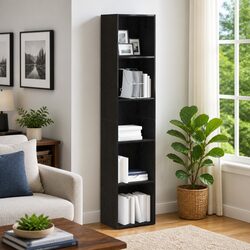 Reliable Black Oak Book Cabinet for Your Home