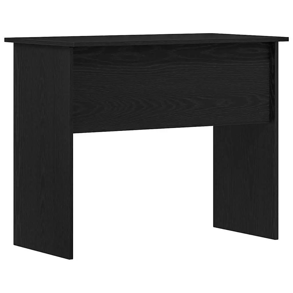 Black Oak Desk with Ample Storage
