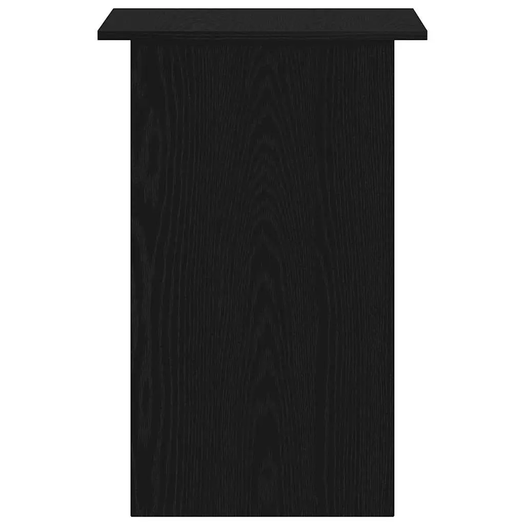 Black Oak Desk with Ample Storage