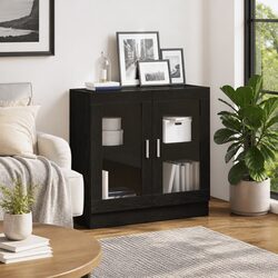 Reliable Black Oak Book Cabinet for Your Storage Needs