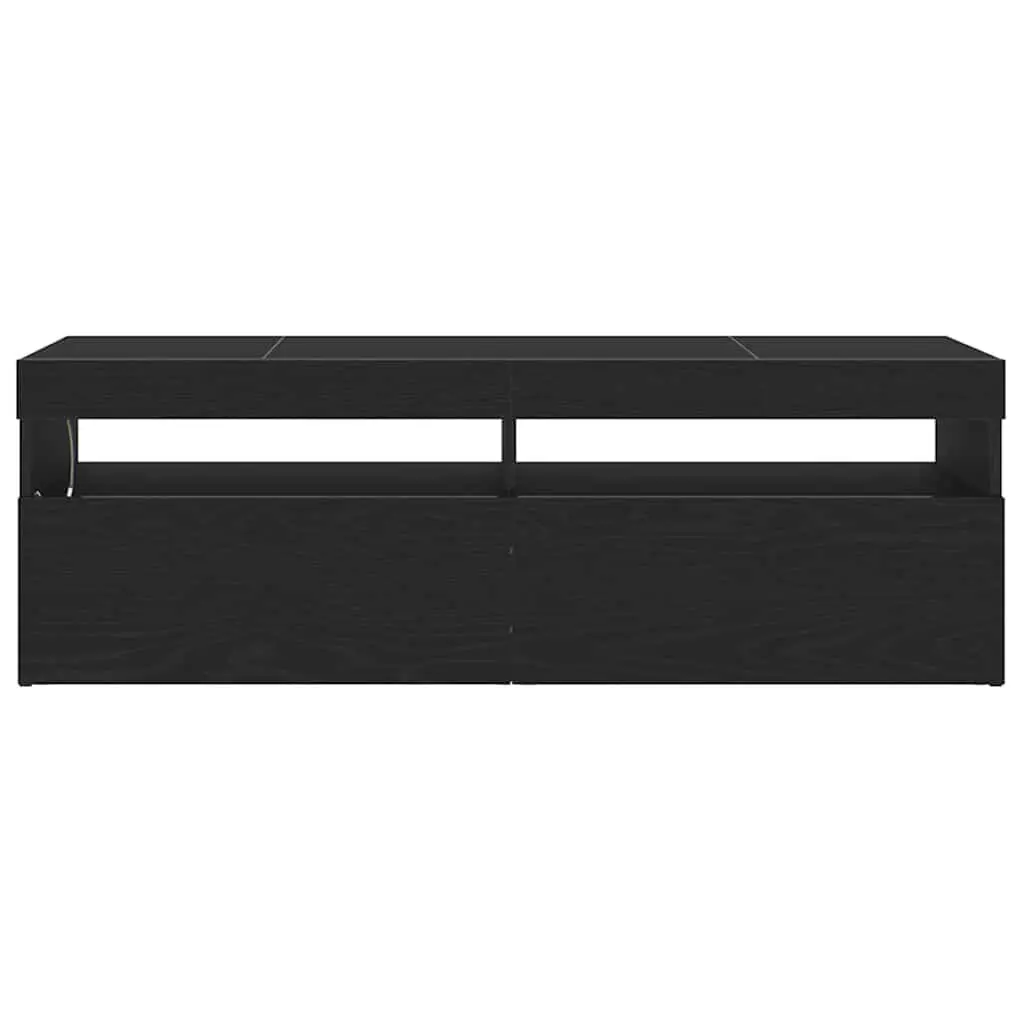 TV Cabinet Media Storage Unit 120cm Black Oak