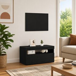 Reliable Black Oak TV Cabinet for Your Media Needs