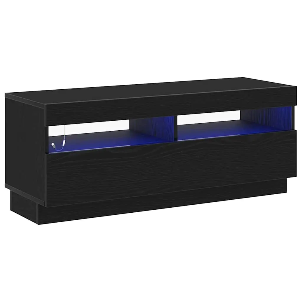 Black TV Cabinet with Ample Storage