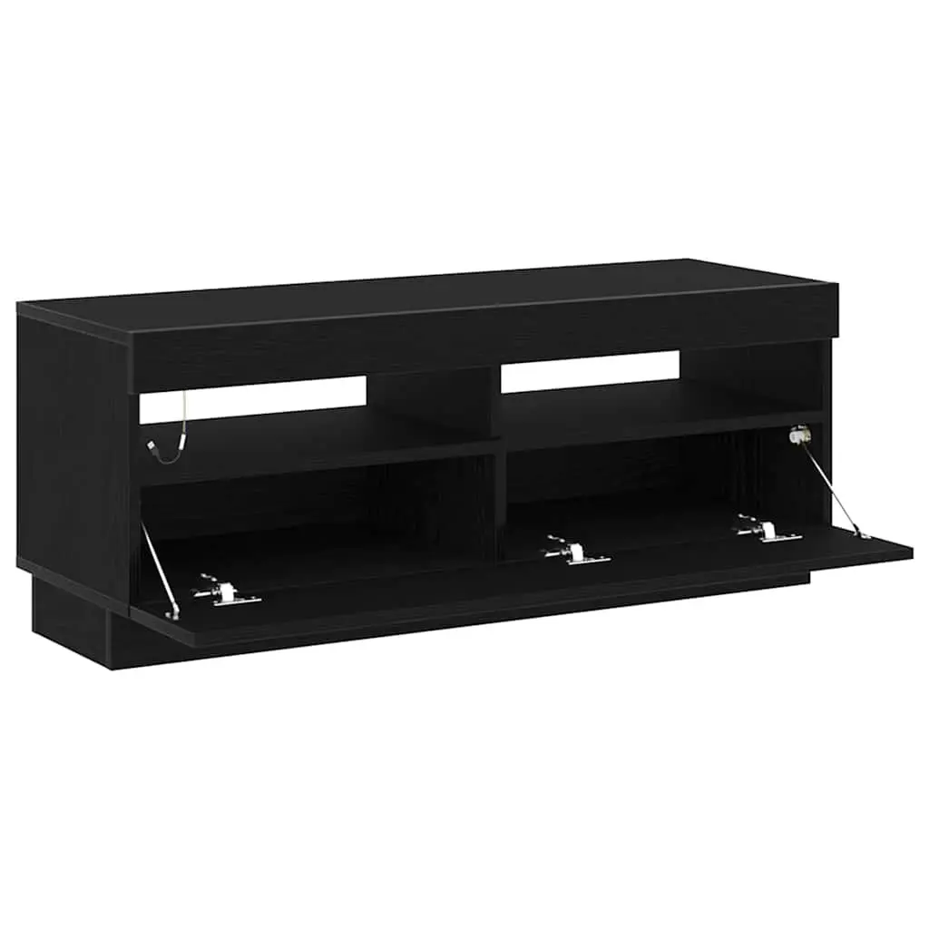 Black TV Cabinet with Ample Storage