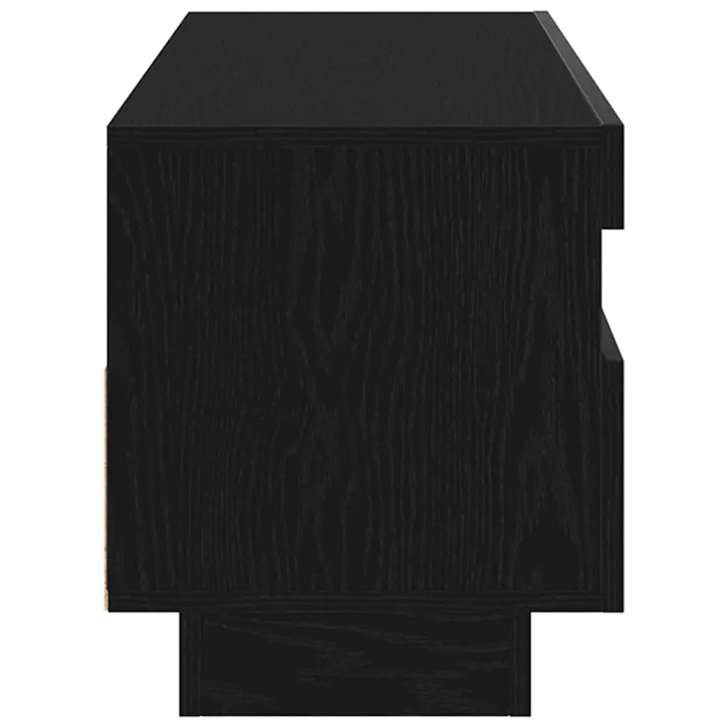 TV Cabinet Black Modern Entertainment Unit 80 x 35 x 40 cm