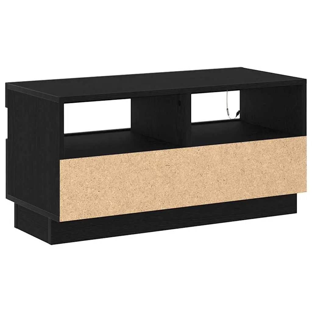 TV Cabinet Black Modern Entertainment Unit 80 x 35 x 40 cm