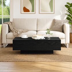 Comforting Black Coffee Table: Practical and Stylish