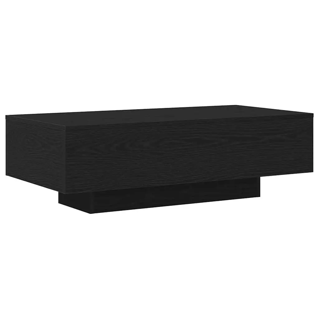 Coffee Table Black Modern Engineered Wood Lounge Accent Furniture 100 x 49.5 x 31 cm