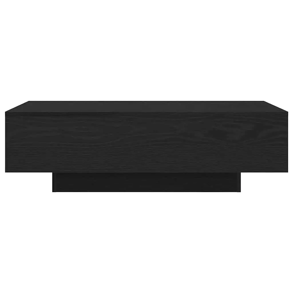 Coffee Table Black Modern Engineered Wood Lounge Accent Furniture 100 x 49.5 x 31 cm