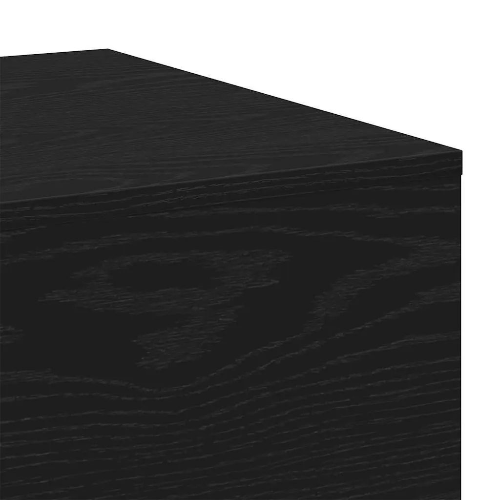 Coffee Table Black Modern Engineered Wood Lounge Accent Furniture 100 x 49.5 x 31 cm