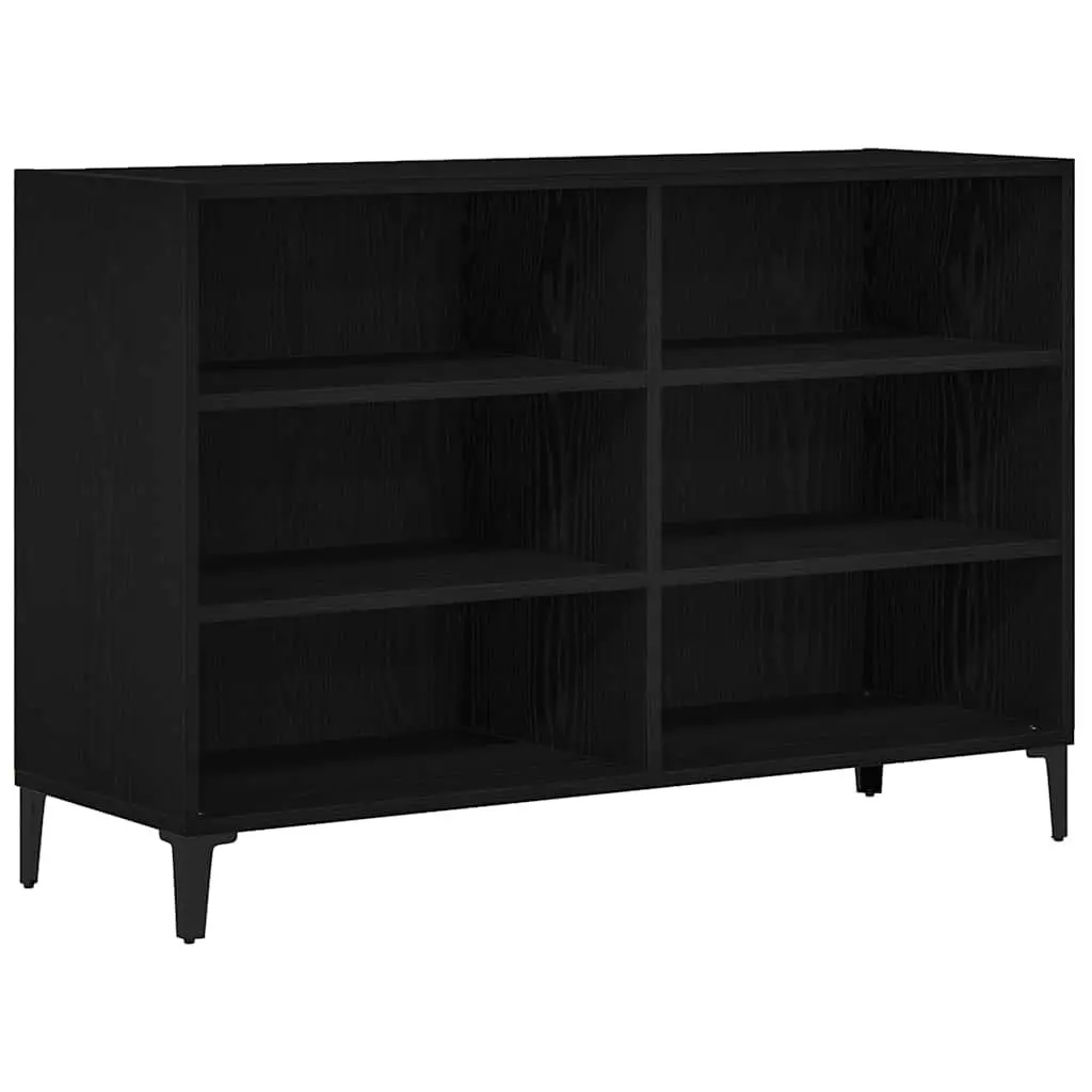 Sideboard Storage Cabinet Engineered Wood 103.5 x 35 x 70 cm Black