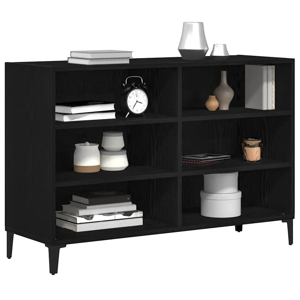 Sideboard Storage Cabinet Engineered Wood 103.5 x 35 x 70 cm Black
