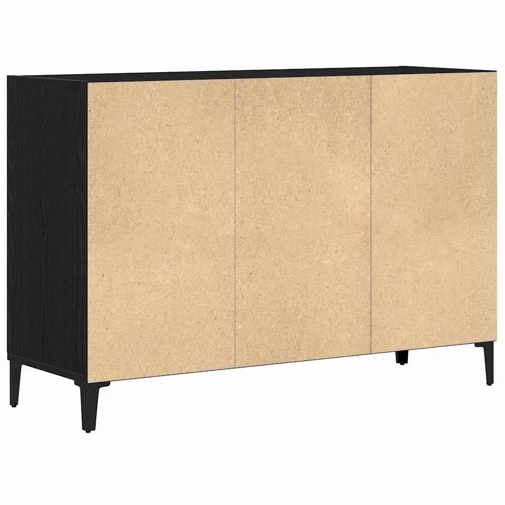 Sideboard Storage Cabinet Engineered Wood 103.5 x 35 x 70 cm Black