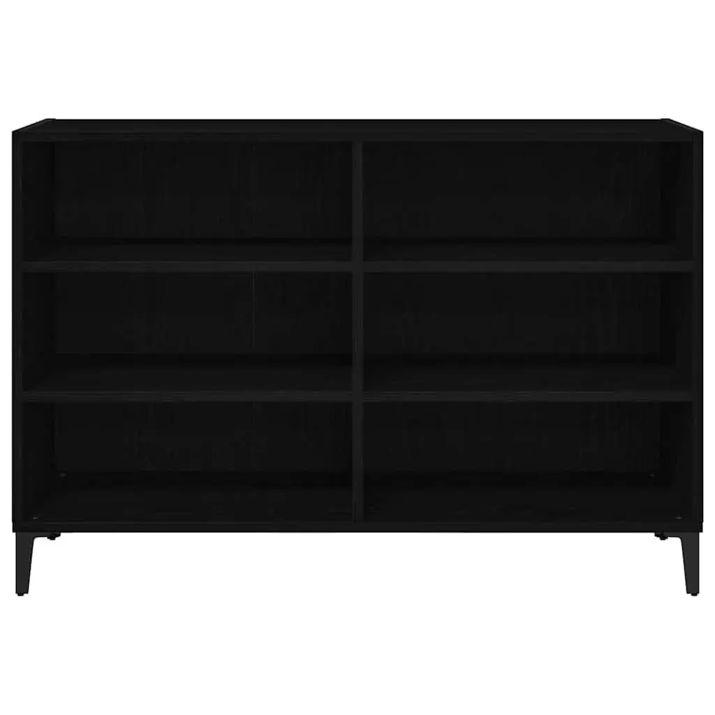 Sideboard Storage Cabinet Engineered Wood 103.5 x 35 x 70 cm Black
