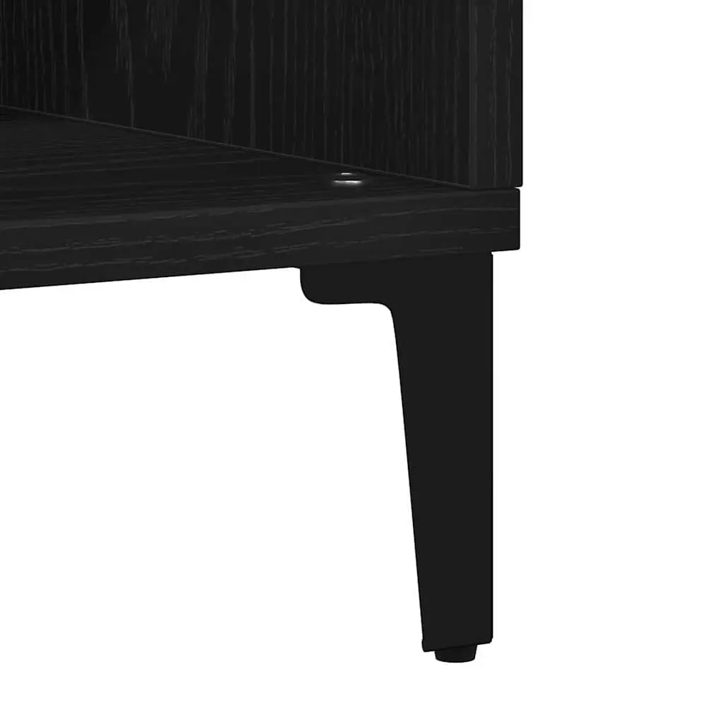 Sideboard Storage Cabinet Engineered Wood 103.5 x 35 x 70 cm Black