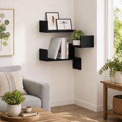 Quality Black Oak Shelf for a Modern Touch