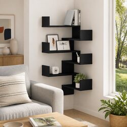 Quality and Value in Black Oak Wall Shelves